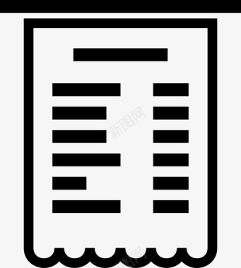 收据收据帐单发票图标图标