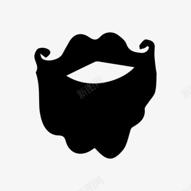 胡子涂鸦男人图标图标