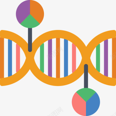 生物人体Dna遗传学和生物工程8平面图图标图标