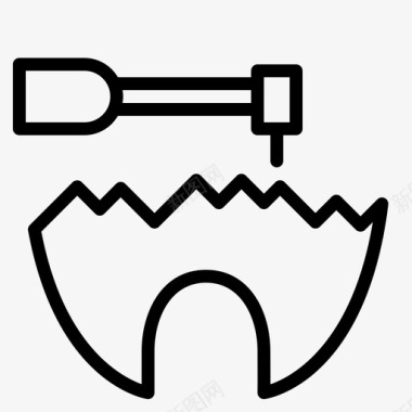 牙齿护理牙科医院图标图标