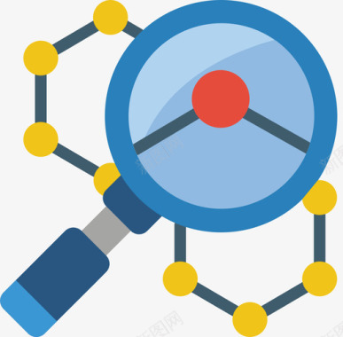 遗传搜索遗传学和生物工程8平面图标图标