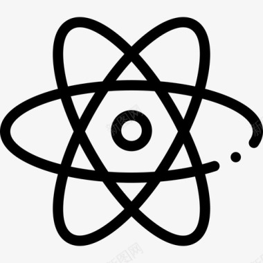 广泛于学习中Atom学习86线性图标图标