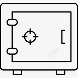 保护装置保险箱储物柜保护装置图标高清图片