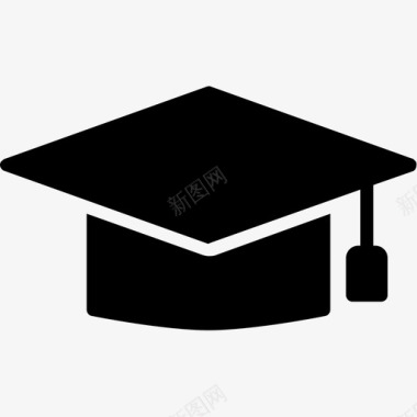 毕业帽庆祝教育图标图标