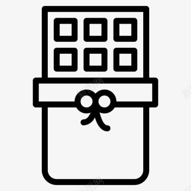 巧克力棒巧克力巧克力棒礼物图标图标