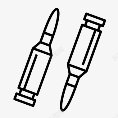 飞翔的子弹子弹火器武器图标图标