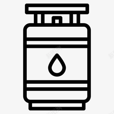 煤气煤气厨房85线性图标图标