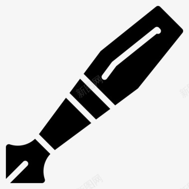 水笔自来水笔学校文具图标图标