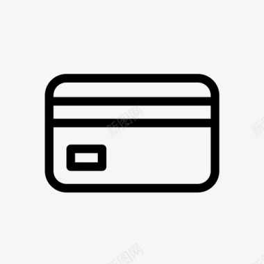 信用卡借记卡信用卡货币图标图标