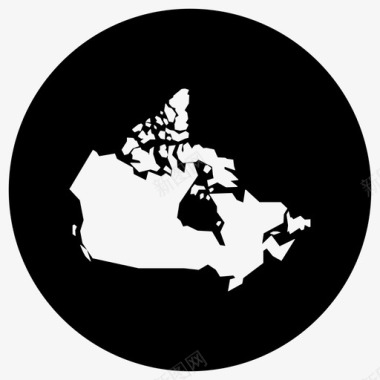 加拿大地图加拿大国家图标图标