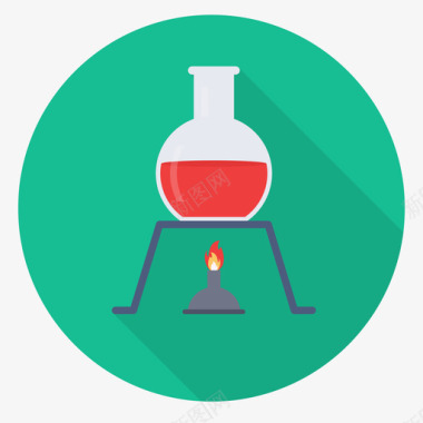 实验科学的图标烧杯实验室科学1圆形图标图标