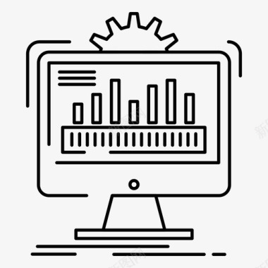 矢量仪表仪表板管理计算机图标图标