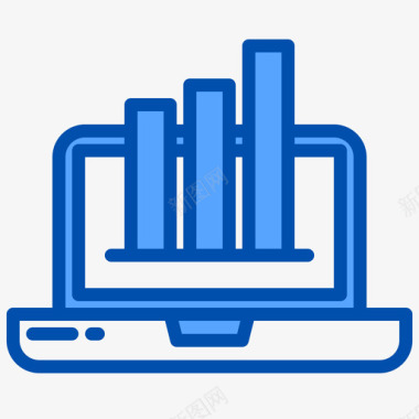 在线招投标在线搜索引擎优化蓝色分析图标图标