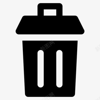 垃圾桶垃圾桶删除垃圾图标图标