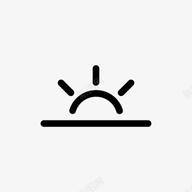 下午下午晴朗阳光图标图标