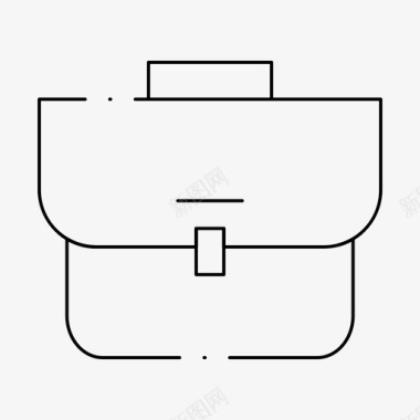 虚线边包箱子手提箱图标图标