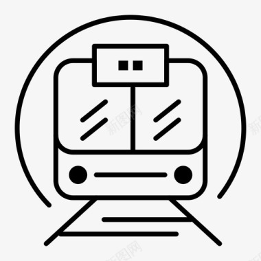 收地速度公共快速列车图标图标