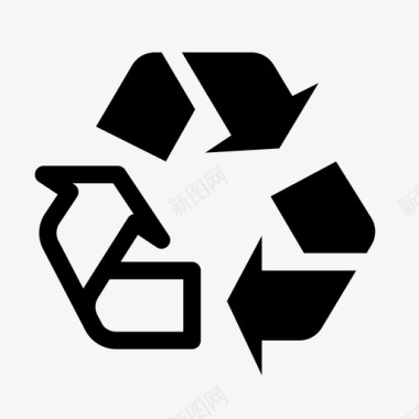 回收垃圾可回收图标图标