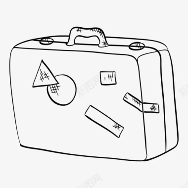 垃圾删除图标袋子公文包垃圾图标图标