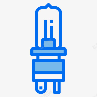 蓝色水花图灯电子元件4蓝色图标图标