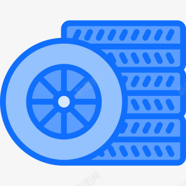 轮胎机械3蓝色图标图标
