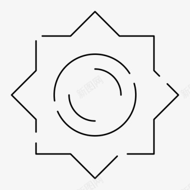 独立日彩旗太阳希腊阳光图标图标
