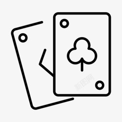 玩纸牌经典纸牌不玩纸牌图标高清图片