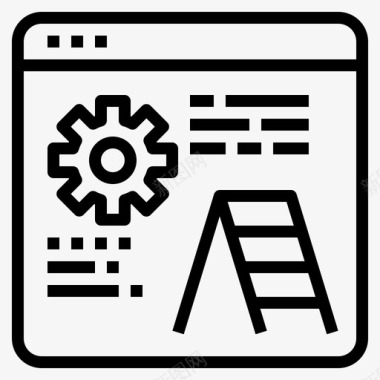 网站布局开发网站类型4线性图标图标