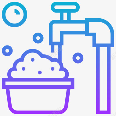 透明水龙水龙头清洁96坡度图标图标