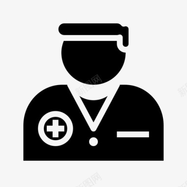 男护士保姆注册护士图标图标