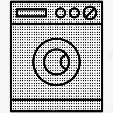 洗衣机家电洗衣房图标图标