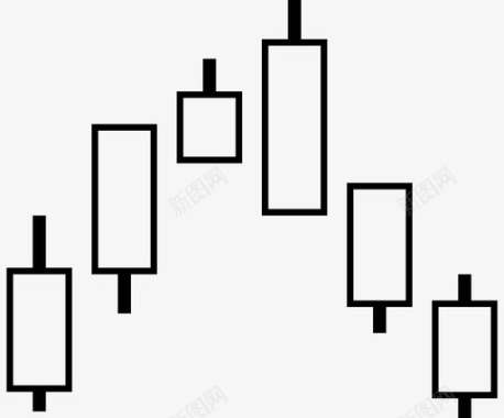 购物信息图表蜡烛棒图表信息图表图标图标