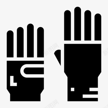 手套防护橡胶图标图标