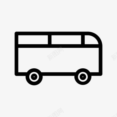 公共工具汽车公共汽车交通工具图标图标