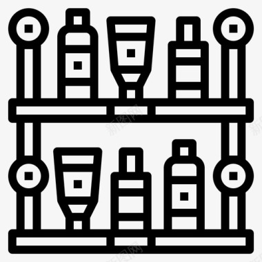 牙膏设计架子洗发水肥皂图标图标