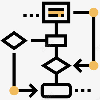 弯道流程图流程图研究与分析7黄影图标图标