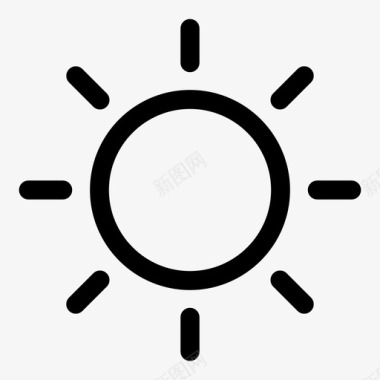 太阳日光白天图标图标
