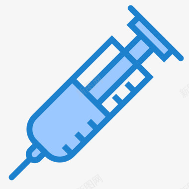 蓝色医用口罩注射器医用180蓝色图标图标