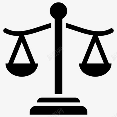 平衡秤公平公正图标图标