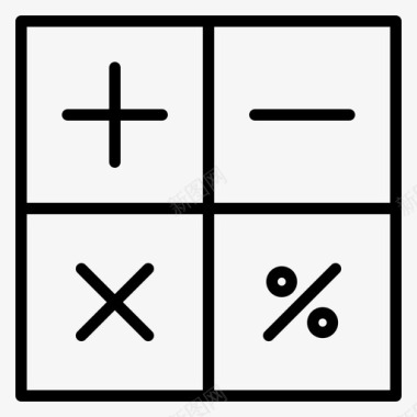 数学图标线性数学64岁图标图标