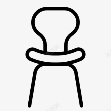 现代椅家具家居生活图标图标