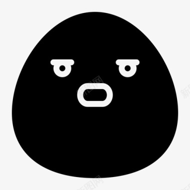 沉思表情符号39字形图标图标