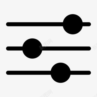 矢量公司标识均衡器设置节拍选项图标图标