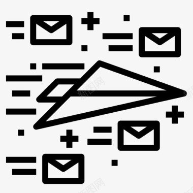 邮件后发送电子邮件信封图标图标