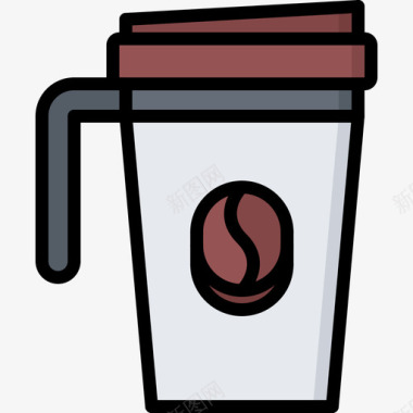 咖啡杯咖啡71彩色图标图标