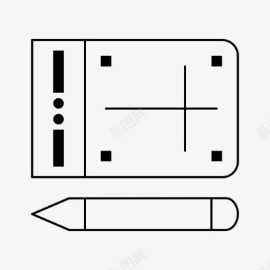 提示板板绘图板教育图标图标