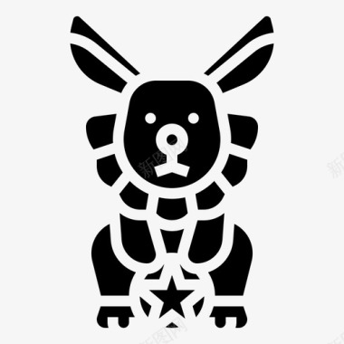 兔子马戏团元素5雕文图标图标