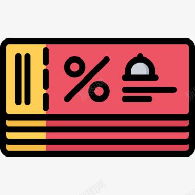 折扣送餐51彩色图标图标