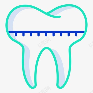 锋牙矢量牙套39牙轮廓颜色图标图标