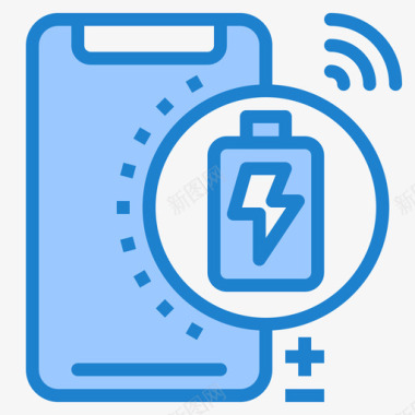 蓝色手机电池智能手机31蓝色图标图标